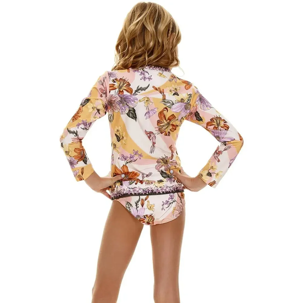 Agua Bendita Lackie Vitreo Kids Rashguard Set NWT SIZE 2 6
